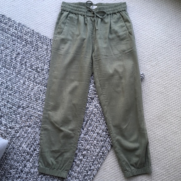 J. Crew - Cropped Drawstring Pants w/ Cuffs - Picture 1 of 6